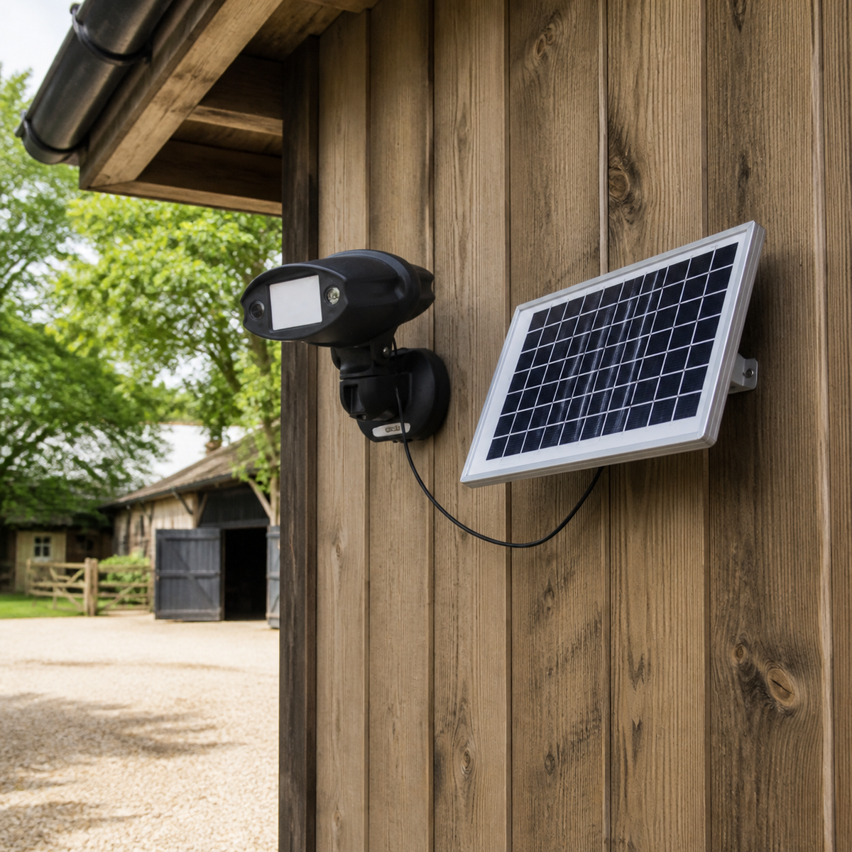 Rural Secure Wireless HD Cam Solar Kit included in the Static Caravan Off-Grid Security Kit