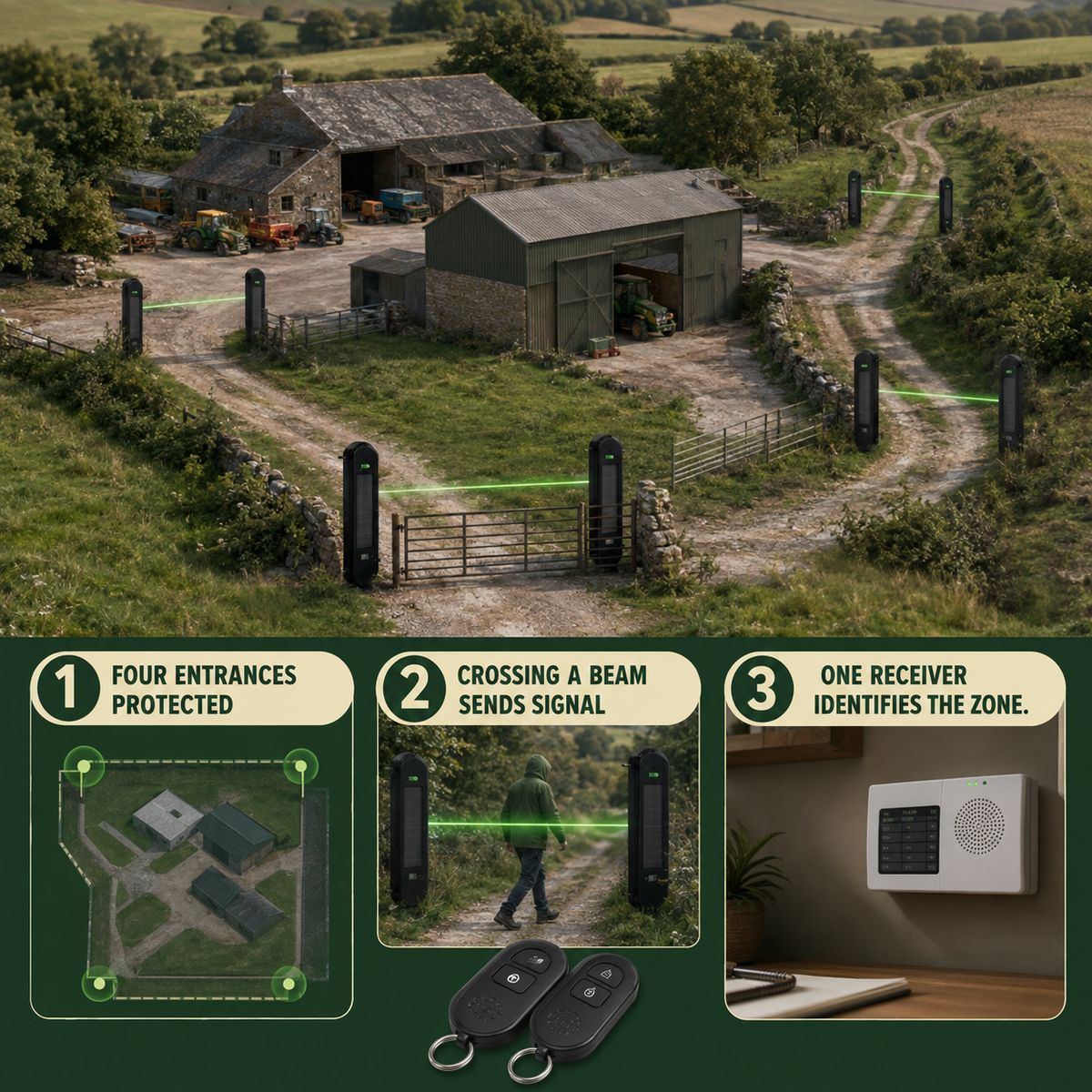 How the Rural Secure Four-Beam Perimeter System works