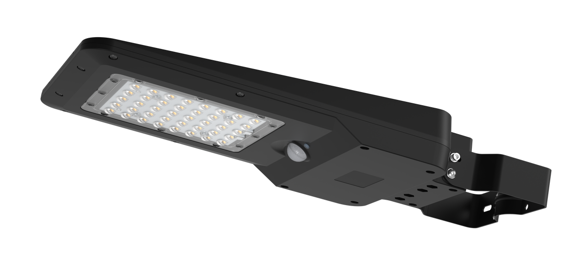 HiWay solar area light underside and PIR sensor