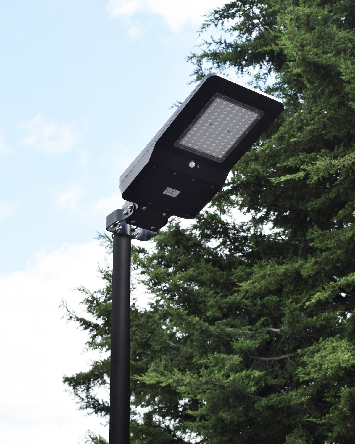 HiWay solar area light installed on a pole