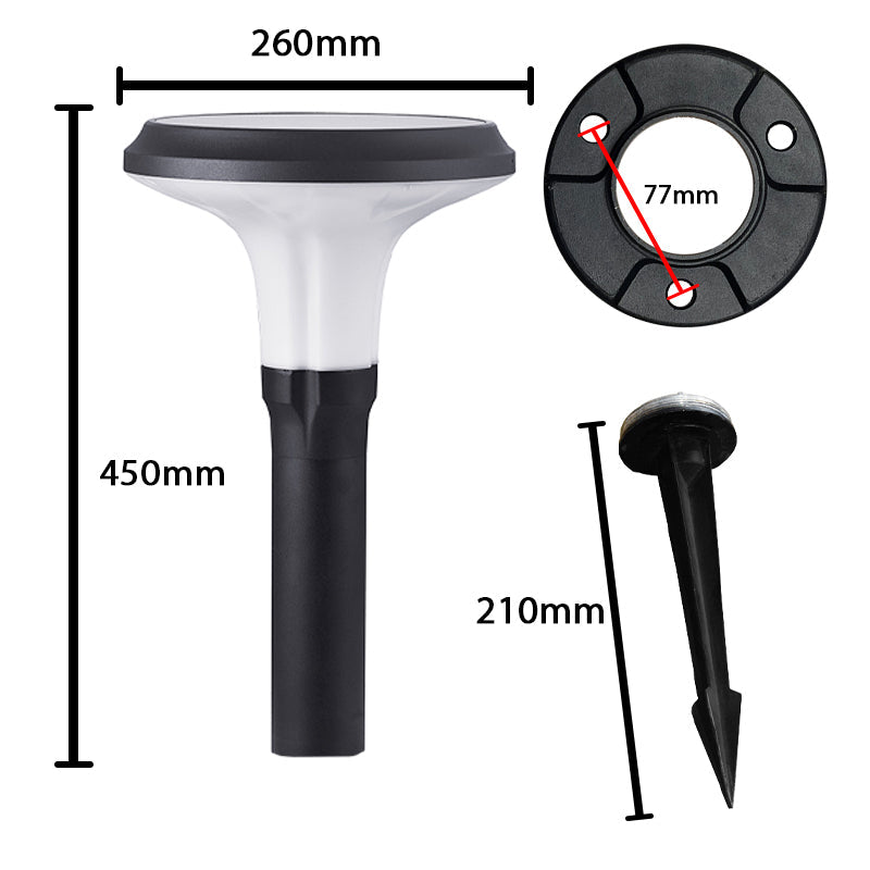 Pathmaster 450mm solar spreadlight dimensions