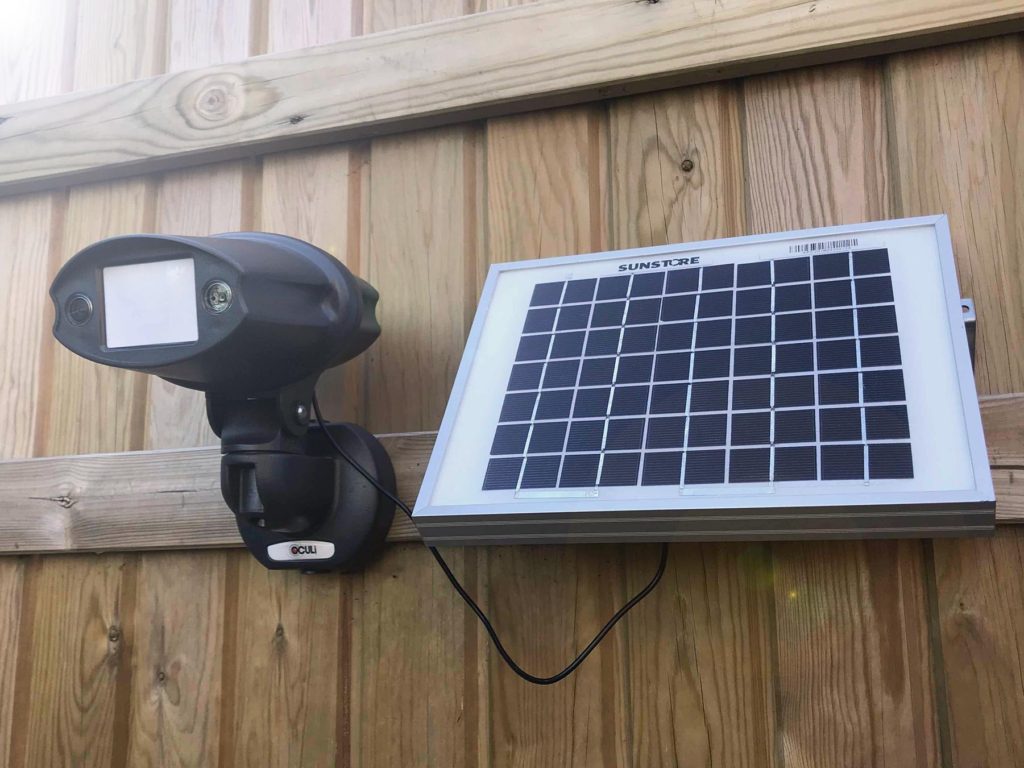 Solar-powered Rural Secure Wireless HD Cam installation