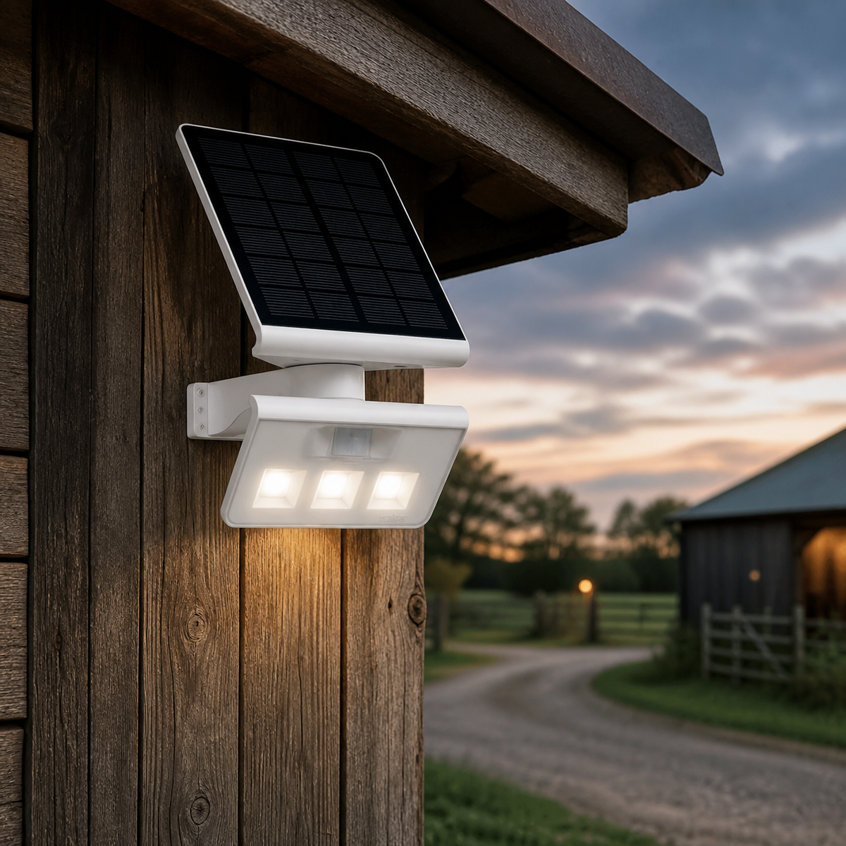 Rural Secure SolarGuard Pro installed on a remote barn